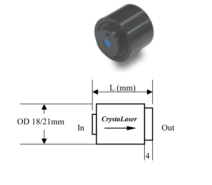 633nm - 899nm Compact optical isolators