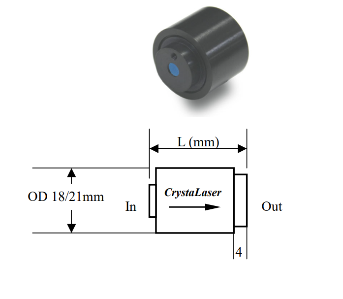 400nm-633nm Compact Optical Isolators - Faraday Isolators